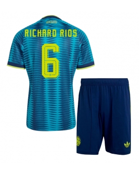 Billige Fotballdrakt Colombia Richard Rios #6 Replika Bortedraktsett Barn VM 2026 Kortermet (med bukser)